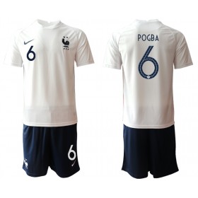 Francuska Dres Paul Pogba 6 Dječji Gostujući Euro 2020 Kratkih Rukava